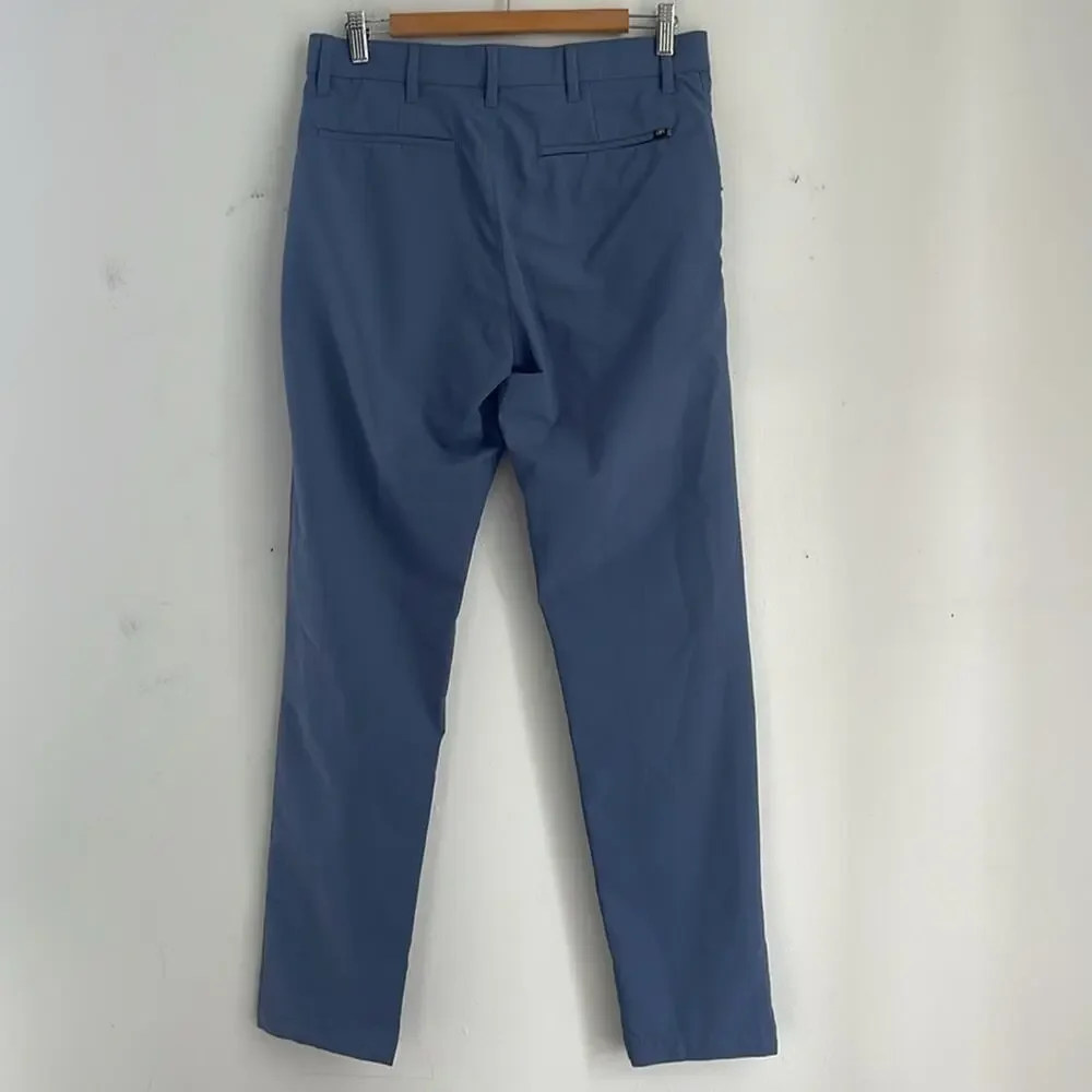 Banana Republic performance flat front slim straight career trouser dress pants